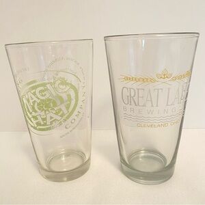 Magic Hat Brewing Company & Great Lakes Brewing Co Pint Beer Pub Glasses